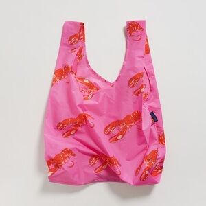 BAGGU Reusable Bag- Pink Lobster